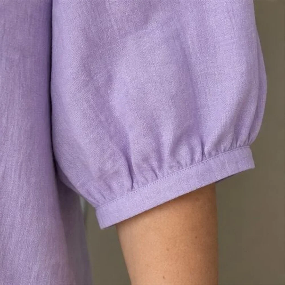 Lilac Pleated Blouse